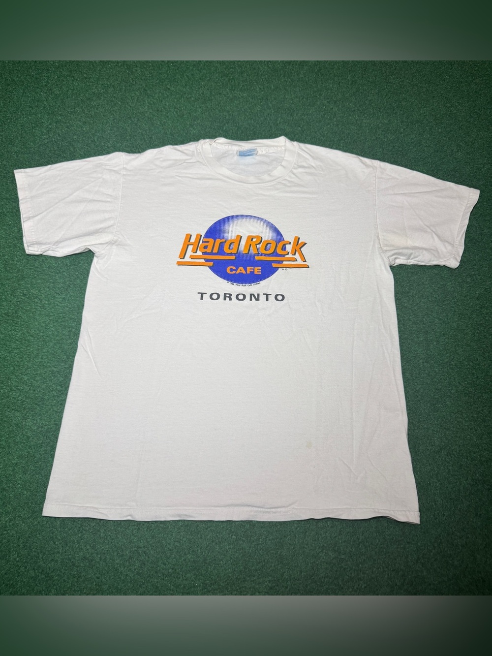 Hard Rock Cafe Toronto T Shirt Vintage 90s White Large Shirt Retro Logo Canada